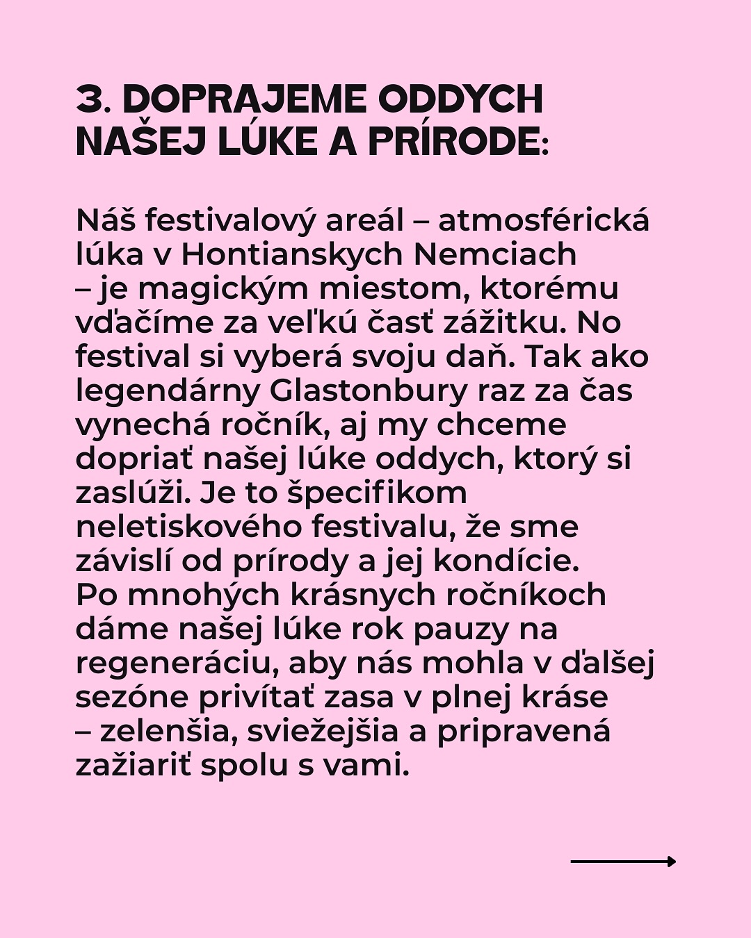 Dávame si pauzu.
Milí atmo-kamaráti, na túto správu sme sa pripravovali dlho a rozhodnutie sa nerodilo ľahko:
Atmosféra si v roku 2026 dá prestávku. Máme za sebou fantastický ročník 2025 a ako sa hovorí,v najlepšom treba na chvíľu prestať. Preto sme sa po dôkladnom zvážení rozhodli dopriať si v roku 2026 pauzu.
Radi by sme sa s vami úprimne podelili o hlavné dôvody, ktoré nás k tomuto dočasnému kroku viedli. Prečítajte si viac v príspevku.