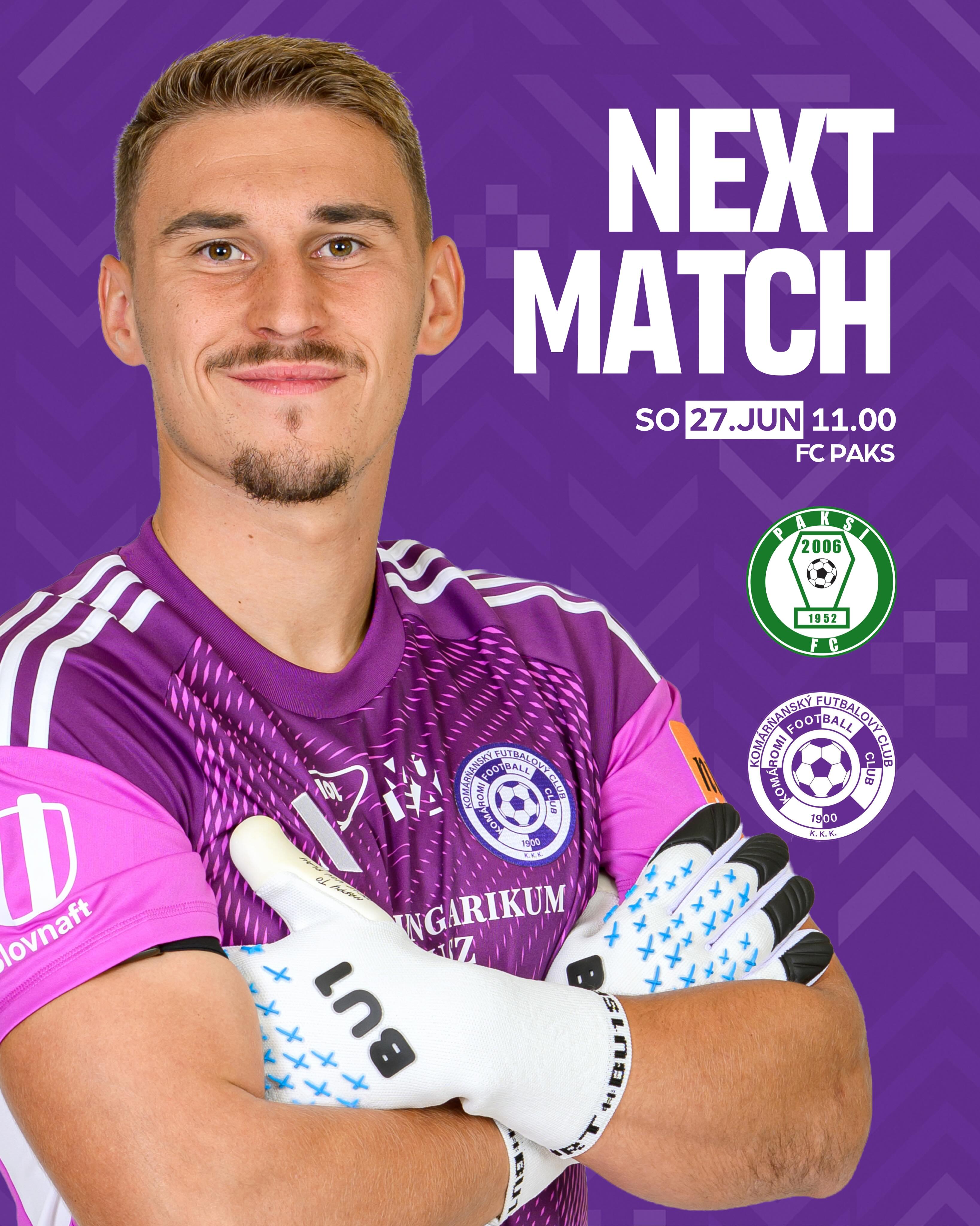 🇭🇺 A Paksi FC otthonában kezdjük meg nyári felkészülési mérkőzéseink programját ⚽️⚔️
Mindent bele, fiúk! 💪
Hajrá KFC!💜🤍
🇸🇰 Sériu letných prípravných zápasov začíname na ihrisku FC Paks ⚽️⚔️
Dajte do toho všetko, chlapci! 💪
Do toho, KFC!💜🤍
🏟️ Pontos cím / Adresa: 7030 Paks, Fehérvári út 29.