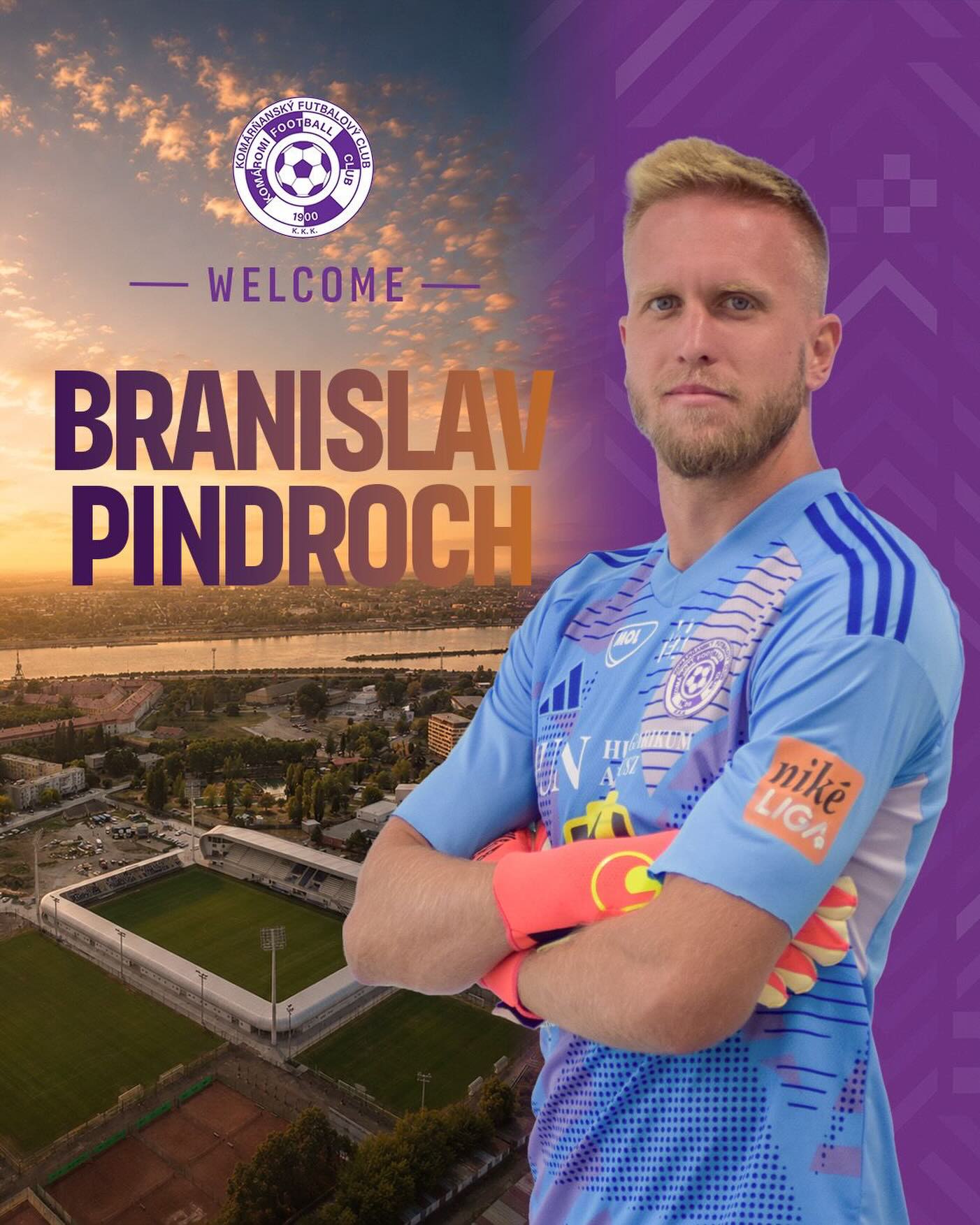 🇭🇺 Tapasztalt kapussal erősödött csapatunk ✍️🧤
A 34 éves Branislav Pindroch a lengyelországi Górnik Łęczna együttesétől érkezik klubunkhoz. 💪
Pályafutása során Szlovákiában, Csehországban, Angliában és Lengyelországban is szerepelt, többek között az FC Nitra, az FC ViOn Zlaté Moravce - Vráble, az MFK Karviná, a Notts County FC, a Raków Częstochowa, a CWKS Resovia Rzeszów és a Górnik Łęczna csapataiban. ☝️
Branislav egyéves szerződést írt alá klubunkkal. ✍️
Üdv nálunk, Braňo! 🙌
Hajrá KFC! 💜🤍
🇸🇰 Náš tím posilňuje skúsený brankár ✍️🧤
34-ročný Branislav Pindroch prichádza do nášho klubu z poľského klubu Górnik Łęczna. 💪
Počas svojej kariéry pôsobil na Slovensku, v Českej republike, Anglicku aj v Poľsku, okrem iného v kluboch FC Nitra, FC ViOn Zlaté Moravce – Vráble, MFK Karviná, Notts County FC, Raków Częstochowa, CWKS Resovia Rzeszów a Górnik Łęczna. ☝️
Branislav podpísal s naším klubom ročnú zmluvu. ✍️
Vitaj u nás, @bpindroch! 🙌
Do toho, KFC! 💜🤍