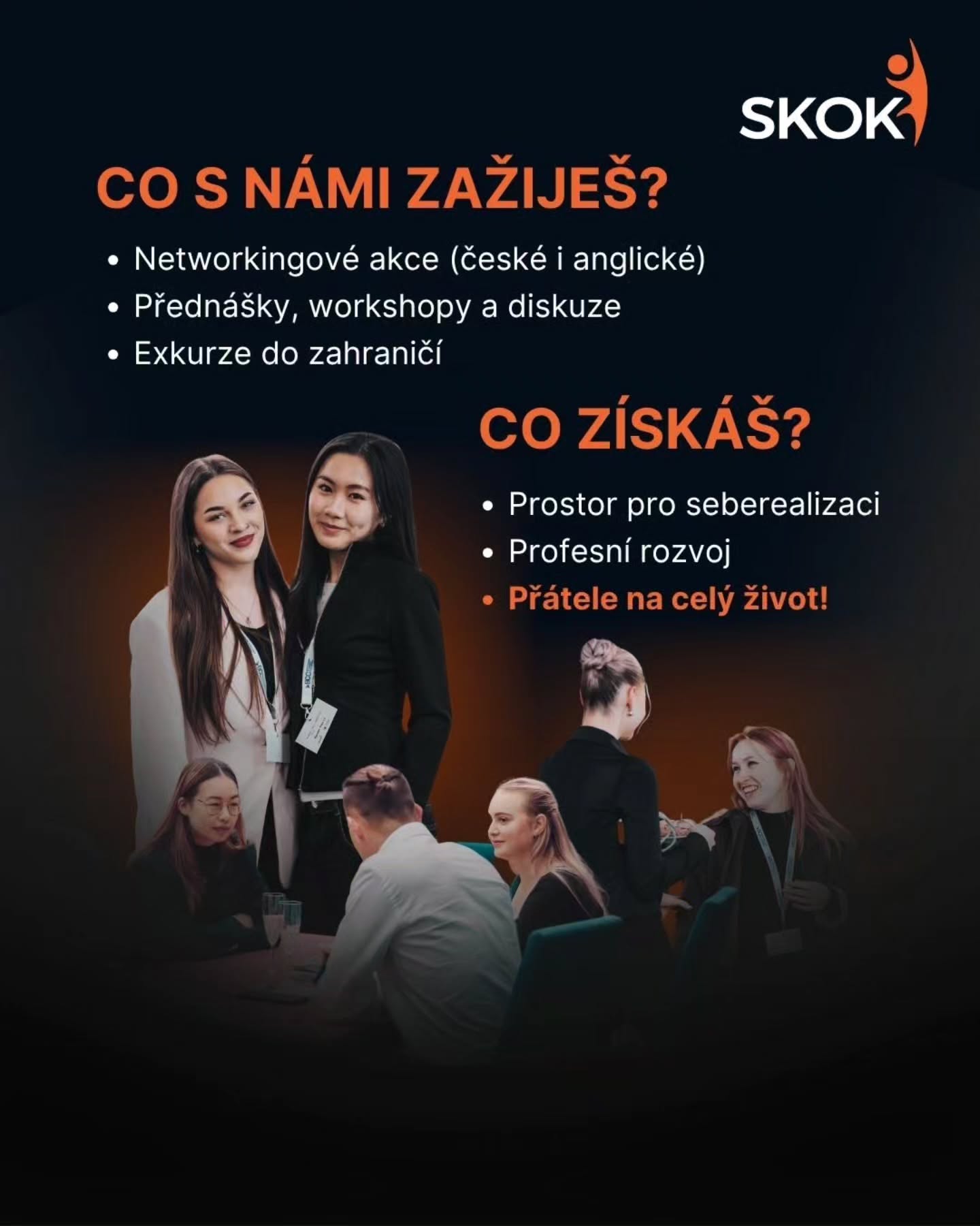 Hledáme nové tváře do SKOKu! ✨ Láká tě tým Events, Marketing nebo Content? Přidej se k nám a získej reálnou praxi už při škole.
📩 Chceš do toho jít s námi?
Pošli nám CV a krátké intro, proč bys chtěl/a být SKOKanem, na e-mail skok@vse.cz.
Do předmětu napiš, jaký tým sis vybral/a (Nábor 'Events' / 'Marketing' / 'Content').
⏳ Čas máš do neděle 20. září 2026.
#nabor #pridejse #studentlife #fmvvse #kariera