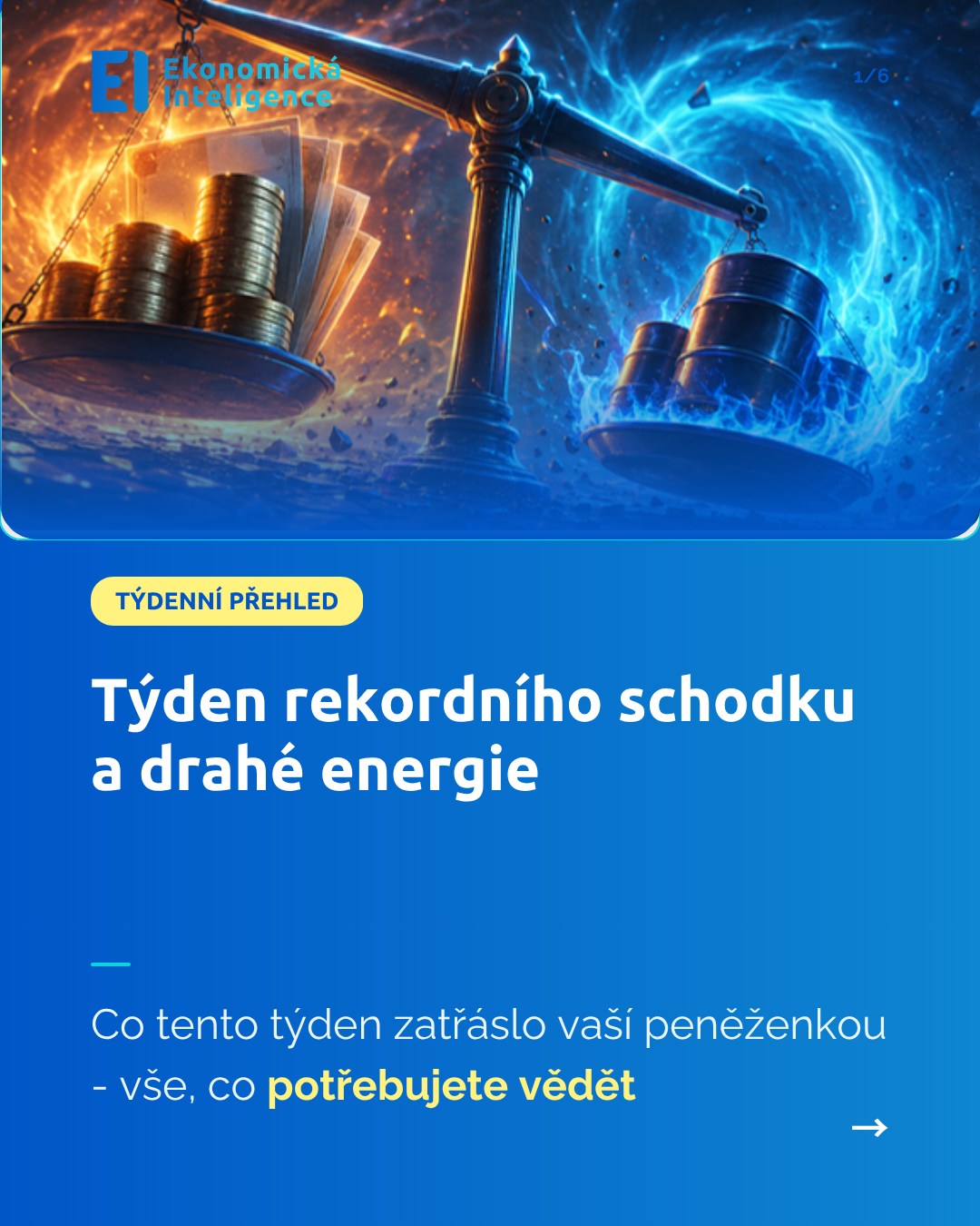 📊 Tento týden vláda navrhla rozpočet s druhým nejvyšším schodkem v historii Česka, zatímco ceny plynu a ropy v Evropě prudce vzrostly kvůli napětí na Blízkém východě.
🏭 Volkswagen zase chystá zavírání továren v Německu, což může ovlivnit i české dodavatele dílů.
💶 Inflace u nás zůstává mírná, nezaměstnanost nejnižší v celé Evropské unii, ale minimální mzda podle analýzy nestačí na základní výdaje.
🔎 Co z toho pro vás plyne a na co si dát pozor v následujících týdnech, najdete v našem přehledu.
📩 Chcete kompletní ekonomický souhrn dostávat pravidelně do e-mailu? Napište SOUHRN do komentáře.
#ekonomika #osobnifinance #statnirozpocet #inflace #hypoteky #ceskaekonomika #cenyenergii