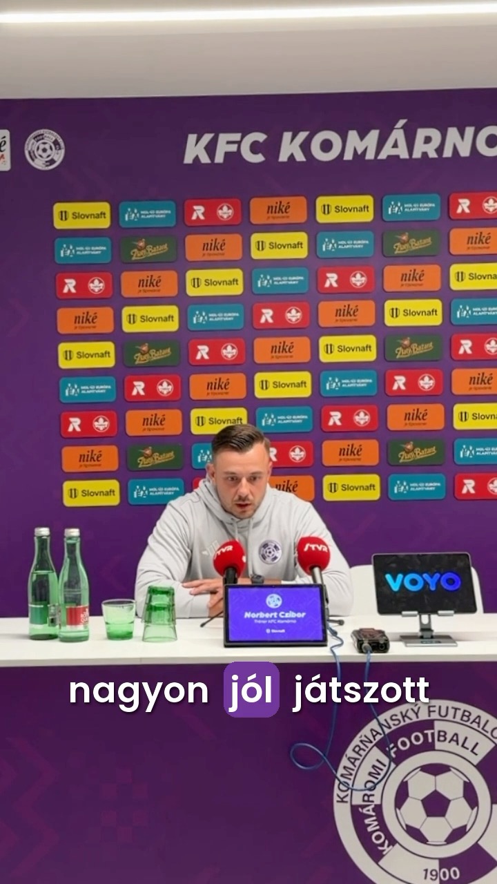 🇭🇺 Így nyilatkozott Czibor vezetőedzőnk a Slovan elleni bajnoki után.
Hajrá KFC! 💜🤍
🇸🇰 Vyjadrenie trénera Czibora po zápase so Slovanom.
Do toho KFC! 💜🤍