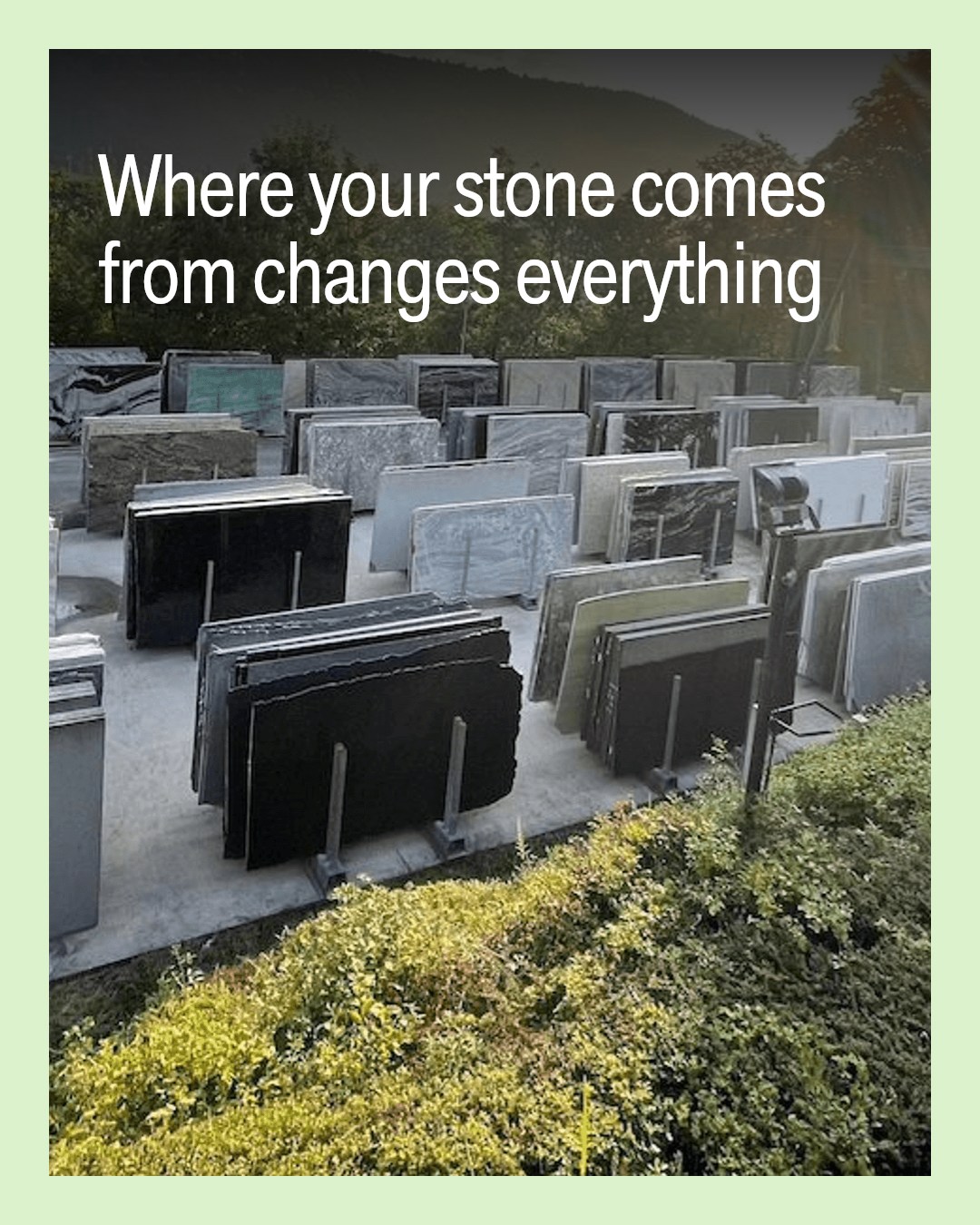 What does the name on the stone actually tell you?For a named slab, verified sourcing matters. I....