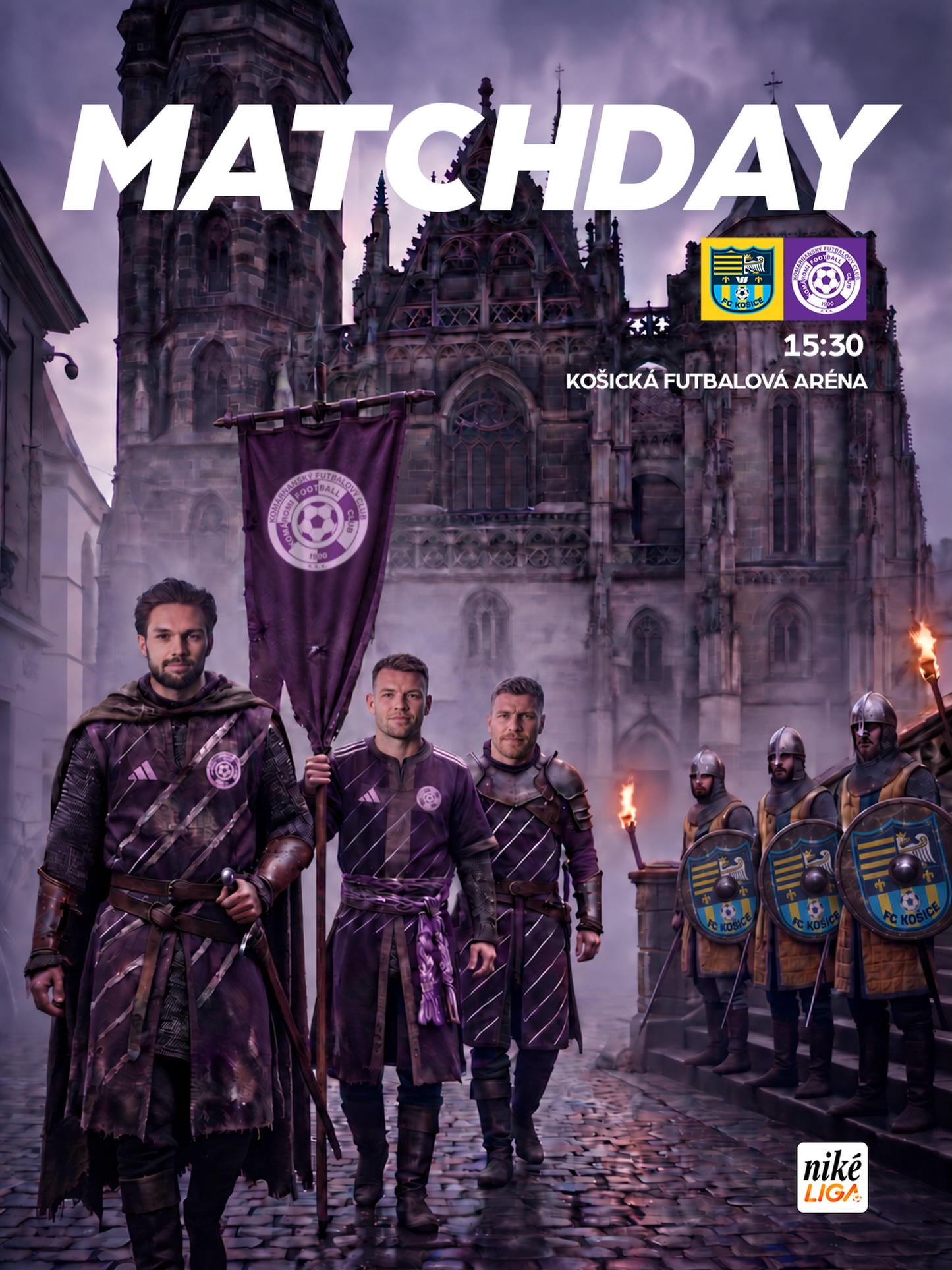 🇭🇺 MECCSNAP! ⚔️💜
Ma Kassán lépünk pályára! Újabb idegenbeli kihívás, újabb harc a pontokért! 🔥
HAJRÁ, KFC!💜
🇸🇰 MATCHDAY! ⚔️💜
Dnes nastúpime v Košiciach! Ďalšia výzva vonku, ďalší boj o body! 🔥
DO TOHO, KFC!💜