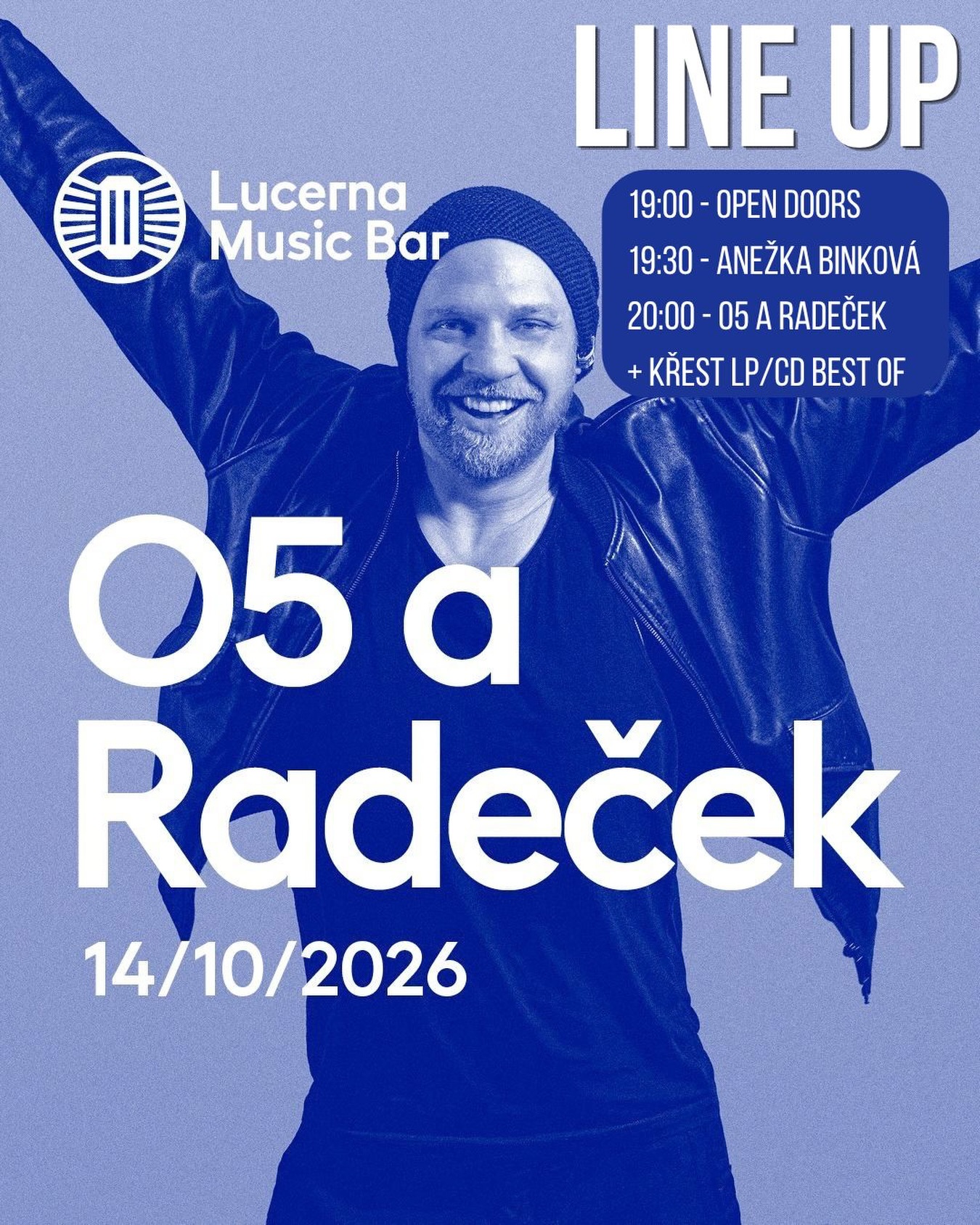 Už za pár dnů se uvidíme v @lucernamusicbar na křt…