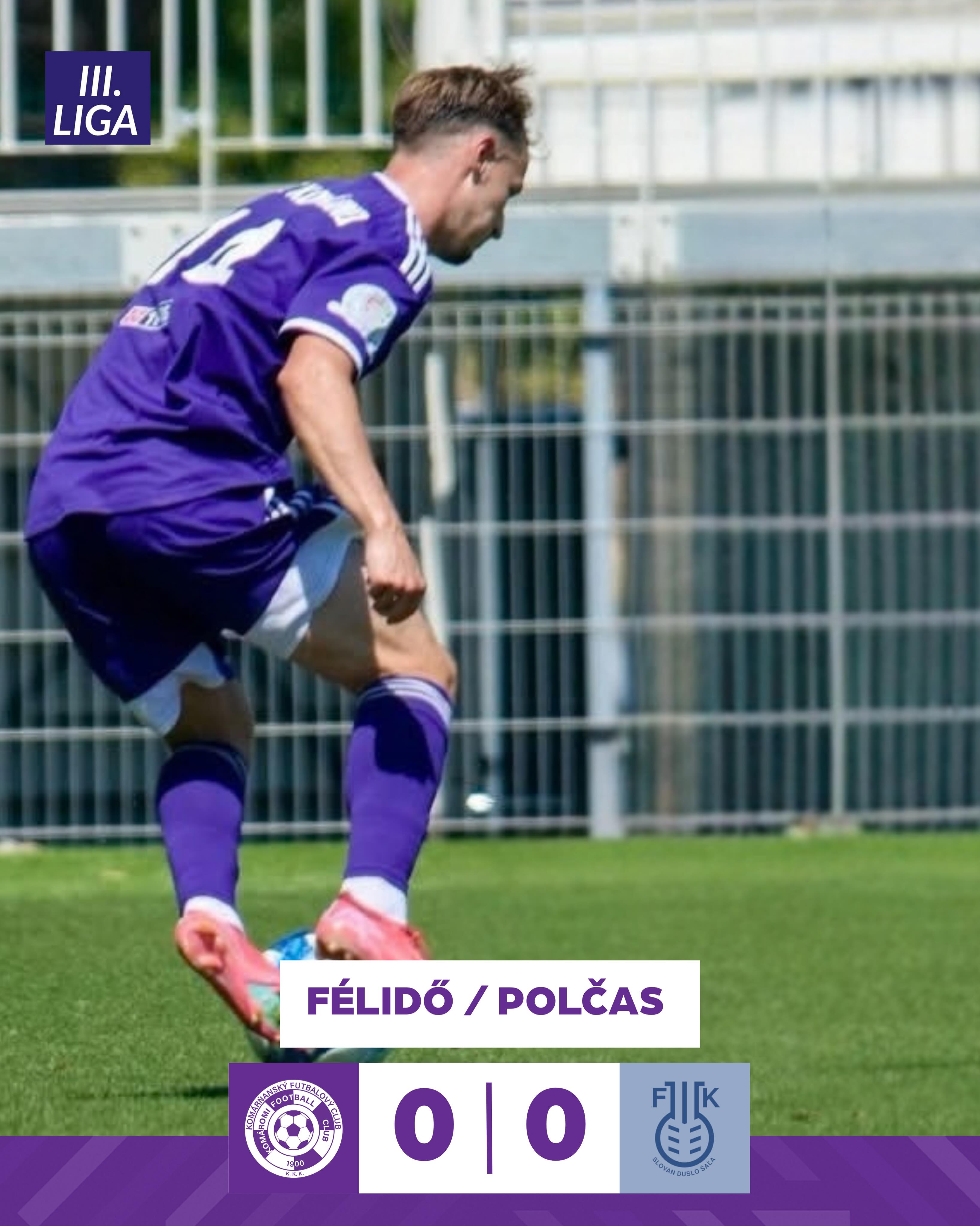 🇭🇺 Gól nélküli első félidő 👀⚽️
Nem született gól B-csapatunk Vágsellye elleni bajnoki mérkőzésének első félidejében.
Mindent bele, srácok! 💪
Hajrá KFC! 💜🤍
🇸🇰 Prvý polčas bez gólov 👀⚽️
Prvý polčas ligového stretnutia nášho B-tímu proti FK Slovan Duslo Šaľa sa skončil bez gólov.
Do toho, chalani! 💪
Do toho, KFC! 💜🤍