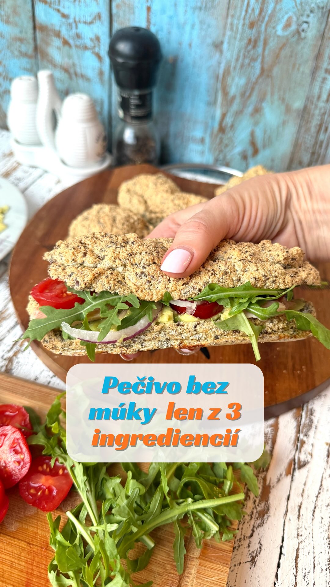 Pečivo bez múky z 3 ingrediencií plné bielkovín, bezlepkové bezmliečne. Budete prekvapení aké chutné toto pečivo…